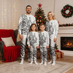 New Zealand Hammerhead Shark Christmas Pajama Set Maori Haehae Mangopare White - Aussie Hoodie