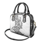New Zealand Hammerhead Shark Shoulder Handbag Maori Haehae Mangopare White - Aussie Hoodie