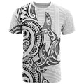 New Zealand Hammerhead Shark T Shirt Maori Haehae Mangopare White - Aussie Hoodie