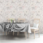New Zealand Hammerhead Shark Tablecloth Maori Haehae Mangopare White - Aussie Hoodie