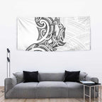 New Zealand Hammerhead Shark Tapestry Maori Haehae Mangopare White - Aussie Hoodie