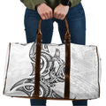 New Zealand Hammerhead Shark Travel Bag Maori Haehae Mangopare White - Aussie Hoodie