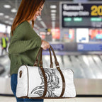 New Zealand Hammerhead Shark Travel Bag Maori Haehae Mangopare White - Aussie Hoodie