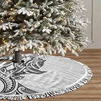 New Zealand Hammerhead Shark Tree Skirt Maori Haehae Mangopare White - Aussie Hoodie