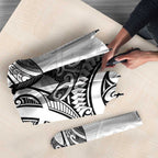 New Zealand Hammerhead Shark Umbrella Maori Haehae Mangopare White - Aussie Hoodie