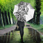 New Zealand Hammerhead Shark Umbrella Maori Haehae Mangopare White - Aussie Hoodie