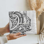 New Zealand Hammerhead Shark Wrapping Paper Maori Haehae Mangopare White - Aussie Hoodie