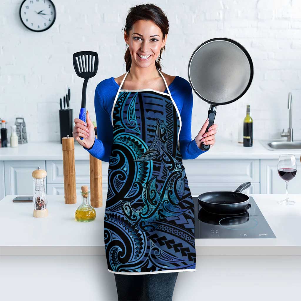 New Zealand Hammerhead Shark Apron Maori Haehae Mangopare Galaxy - Aussie Hoodie