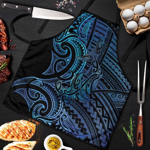 New Zealand Hammerhead Shark Apron Maori Haehae Mangopare Galaxy - Aussie Hoodie