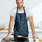 New Zealand Hammerhead Shark Apron Maori Haehae Mangopare Galaxy - Aussie Hoodie
