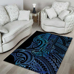 New Zealand Hammerhead Shark Area Rug Maori Haehae Mangopare Galaxy - Aussie Hoodie
