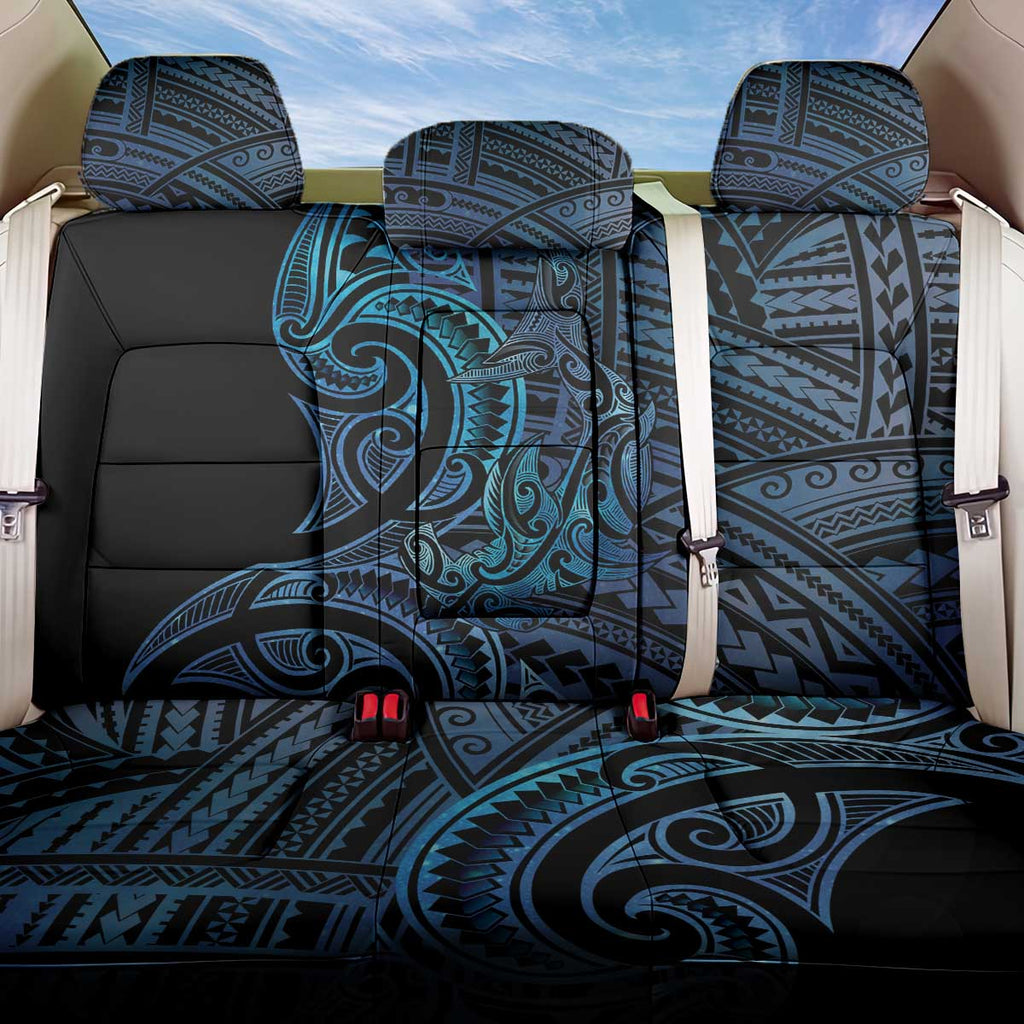 New Zealand Hammerhead Shark Back Car Seat Cover Maori Haehae Mangopare Galaxy - Aussie Hoodie