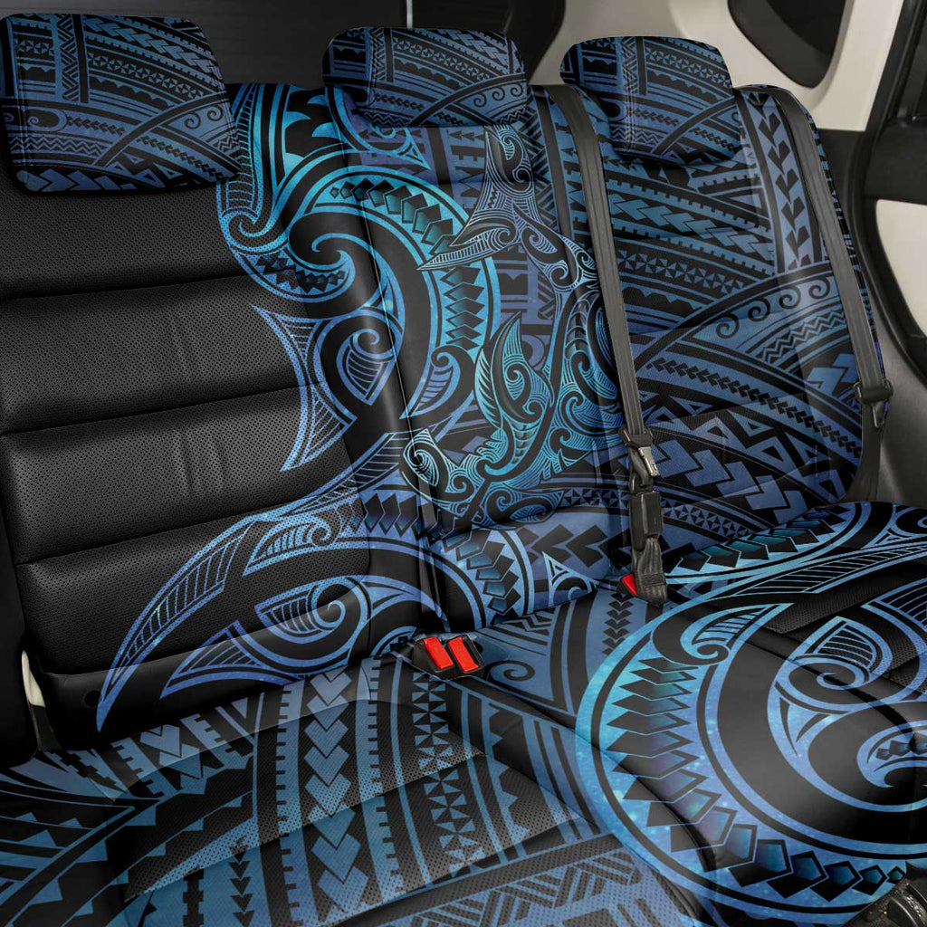 New Zealand Hammerhead Shark Back Car Seat Cover Maori Haehae Mangopare Galaxy - Aussie Hoodie