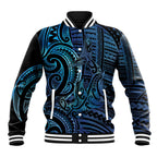 New Zealand Hammerhead Shark Baseball Jacket Maori Haehae Mangopare Galaxy - Aussie Hoodie