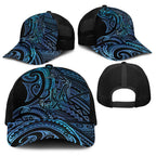 New Zealand Hammerhead Shark Baseball Net Cap Maori Haehae Mangopare Galaxy - Aussie Hoodie