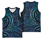 New Zealand Hammerhead Shark Basketball Jersey Maori Haehae Mangopare Galaxy - Aussie Hoodie