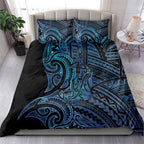 New Zealand Hammerhead Shark Bedding Set Maori Haehae Mangopare Galaxy - Aussie Hoodie