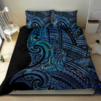 New Zealand Hammerhead Shark Bedding Set Maori Haehae Mangopare Galaxy - Aussie Hoodie