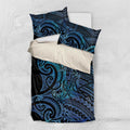 New Zealand Hammerhead Shark Bedding Set Maori Haehae Mangopare Galaxy - Aussie Hoodie