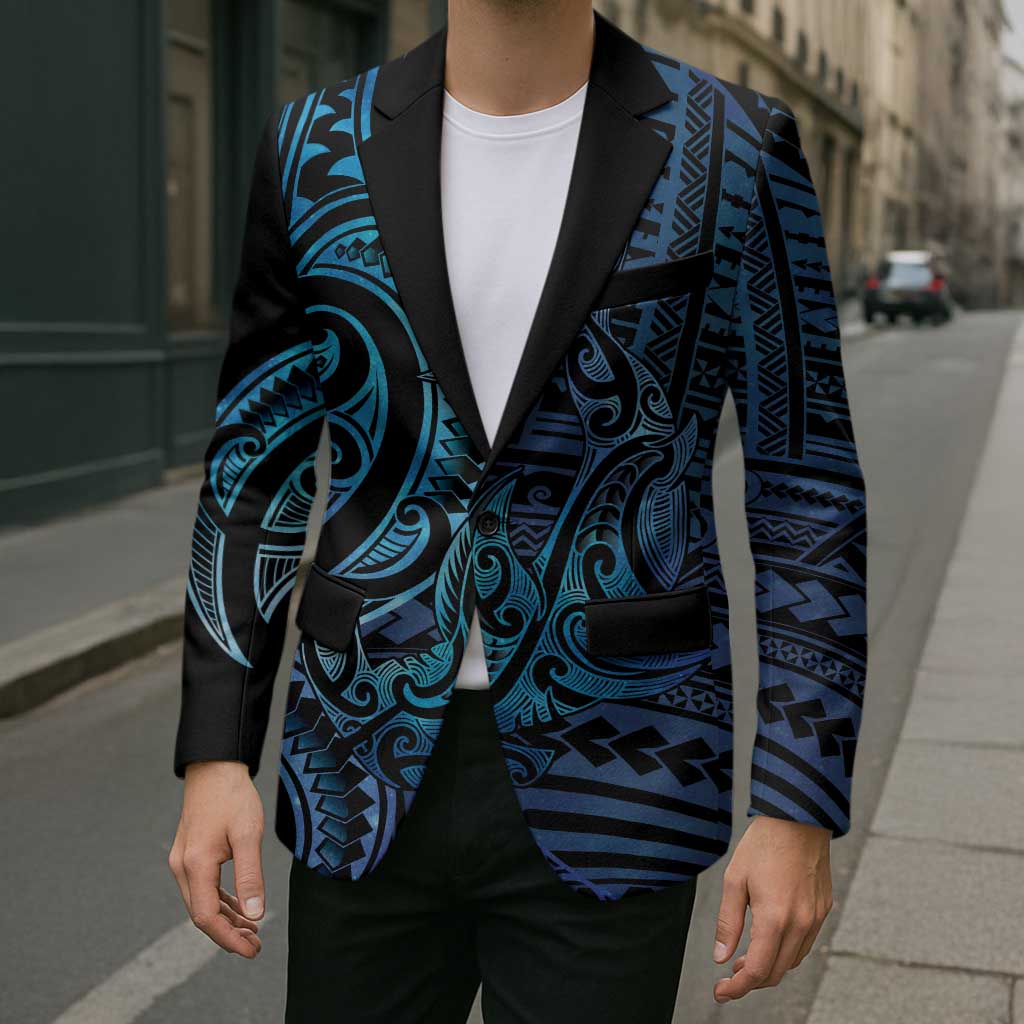 New Zealand Hammerhead Shark Blazer Maori Haehae Mangopare Galaxy - Aussie Hoodie