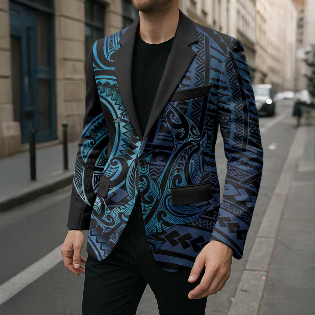 New Zealand Hammerhead Shark Blazer Maori Haehae Mangopare Galaxy - Aussie Hoodie