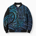 New Zealand Hammerhead Shark Bomber Puffer Jacket Maori Haehae Mangopare Galaxy - Aussie Hoodie