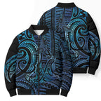 New Zealand Hammerhead Shark Bomber Puffer Jacket Maori Haehae Mangopare Galaxy - Aussie Hoodie