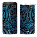 New Zealand Hammerhead Shark 4 in 1 Can Cooler Tumbler Maori Haehae Mangopare Galaxy - Aussie Hoodie