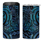 New Zealand Hammerhead Shark 4 in 1 Can Cooler Tumbler Maori Haehae Mangopare Galaxy - Aussie Hoodie