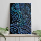 New Zealand Hammerhead Shark Canvas Wall Art Maori Haehae Mangopare Galaxy - Aussie Hoodie