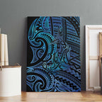 New Zealand Hammerhead Shark Canvas Wall Art Maori Haehae Mangopare Galaxy - Aussie Hoodie