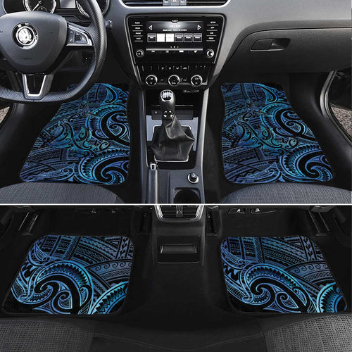 New Zealand Hammerhead Shark Car Mats Maori Haehae Mangopare Galaxy - Aussie Hoodie