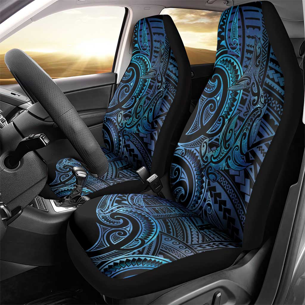 New Zealand Hammerhead Shark Car Seat Cover Maori Haehae Mangopare Galaxy - Aussie Hoodie