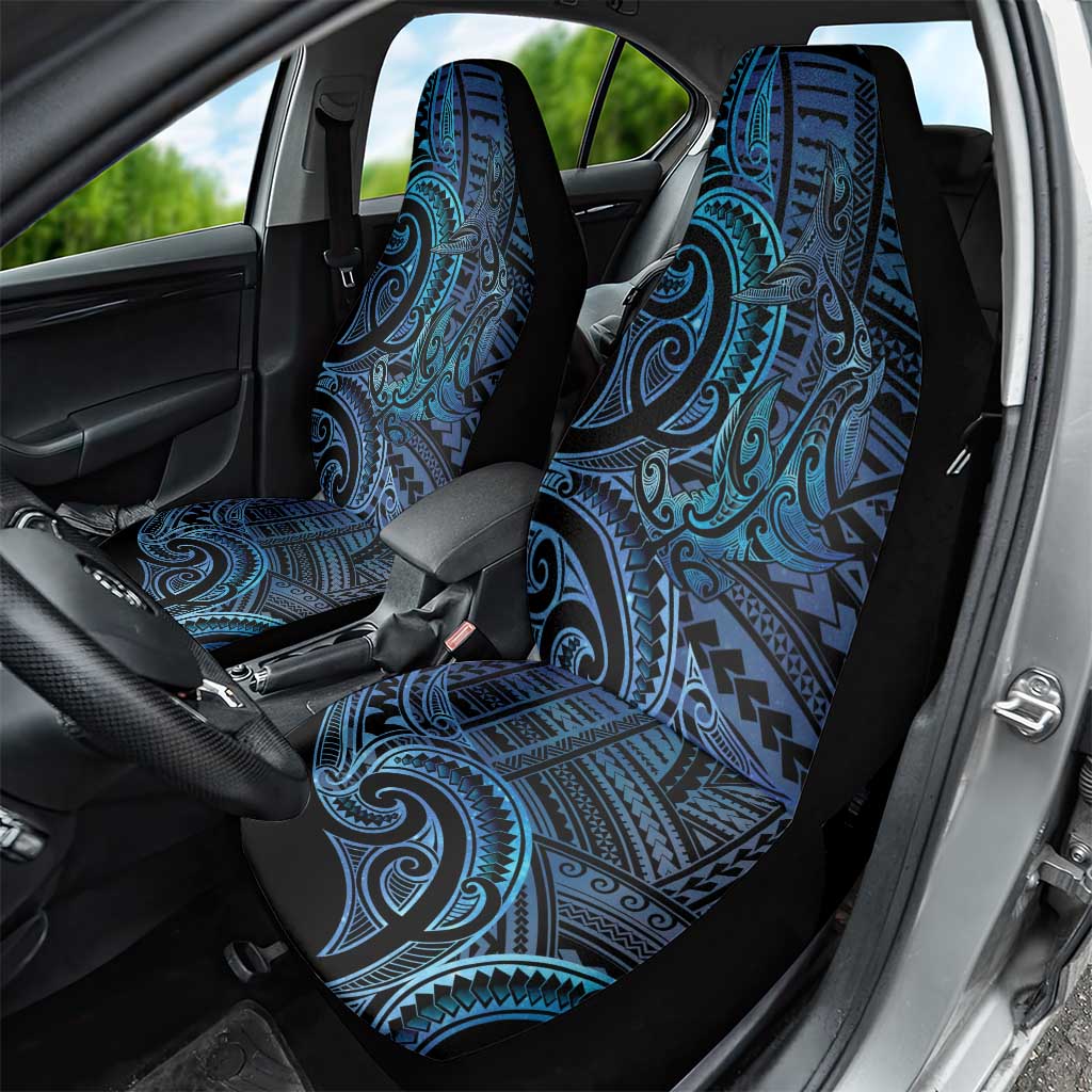 New Zealand Hammerhead Shark Car Seat Cover Maori Haehae Mangopare Galaxy - Aussie Hoodie