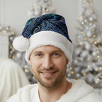 New Zealand Hammerhead Shark Christmas Santa Hat Maori Haehae Mangopare Galaxy - Aussie Hoodie