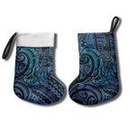 New Zealand Hammerhead Shark Christmas Stocking Maori Haehae Mangopare Galaxy - Aussie Hoodie