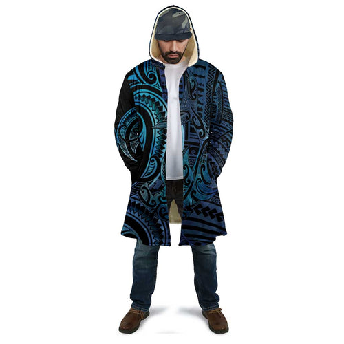 New Zealand Hammerhead Shark Cloak Maori Haehae Mangopare Galaxy - Aussie Hoodie