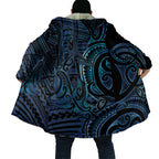 New Zealand Hammerhead Shark Cloak Maori Haehae Mangopare Galaxy - Aussie Hoodie