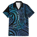 New Zealand Hammerhead Shark Family Matching Mermaid Dress and Hawaiian Shirt Maori Haehae Mangopare Galaxy - Aussie Hoodie