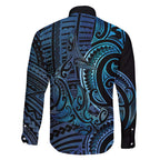 New Zealand Hammerhead Shark Family Matching Off Shoulder Maxi Dress and Hawaiian Shirt Maori Haehae Mangopare Galaxy - Aussie Hoodie