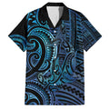 New Zealand Hammerhead Shark Family Matching Off Shoulder Short Dress and Hawaiian Shirt Maori Haehae Mangopare Galaxy - Aussie Hoodie