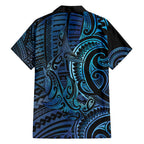 New Zealand Hammerhead Shark Family Matching Short Sleeve Bodycon Dress and Hawaiian Shirt Maori Haehae Mangopare Galaxy - Aussie Hoodie