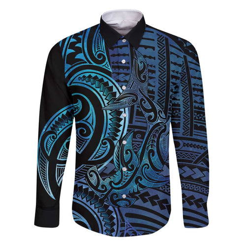 New Zealand Hammerhead Shark Family Matching Short Sleeve Bodycon Dress and Hawaiian Shirt Maori Haehae Mangopare Galaxy - Aussie Hoodie