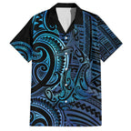 New Zealand Hammerhead Shark Family Matching Summer Maxi Dress and Hawaiian Shirt Maori Haehae Mangopare Galaxy - Aussie Hoodie