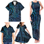 New Zealand Hammerhead Shark Family Matching Tank Maxi Dress and Hawaiian Shirt Maori Haehae Mangopare Galaxy - Aussie Hoodie