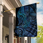 New Zealand Hammerhead Shark Garden Flag Maori Haehae Mangopare Galaxy - Aussie Hoodie