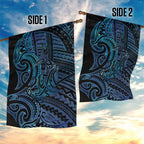New Zealand Hammerhead Shark Garden Flag Maori Haehae Mangopare Galaxy - Aussie Hoodie