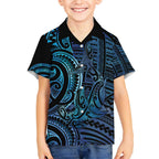 New Zealand Hammerhead Shark Hawaiian Shirt Maori Haehae Mangopare Galaxy - Aussie Hoodie