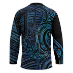 New Zealand Hammerhead Shark Hockey Jersey Maori Haehae Mangopare Galaxy - Aussie Hoodie