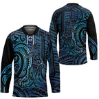 New Zealand Hammerhead Shark Hockey Jersey Maori Haehae Mangopare Galaxy - Aussie Hoodie